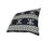 African African Custom Made Black and White Kente Cloth Pillow 21" by 19" For Sale - Image 3 of 5