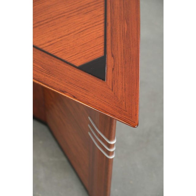 Wood Art Deco Triangular Coffee Table by Schuitema from the Decoforma Series For Sale - Image 7 of 11