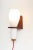 Single Scandinavian Teak and White Opaline Sconce, 1960s For Sale - Image 9 of 10