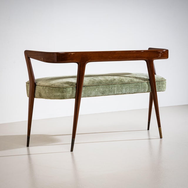 1950s Bench, in the Style of Ico Parisi, Italy, 1950s For Sale - Image 5 of 9