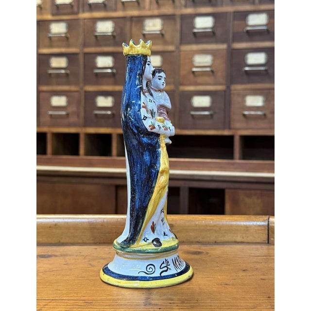 Late 19th Century Saint Mary in Breton Earthenware For Sale - Image 12 of 13