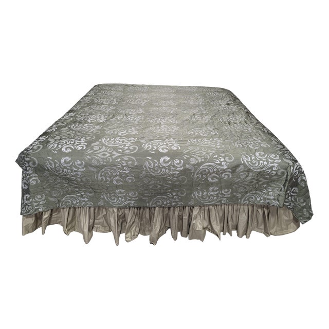 Frette Green Bedspread For Sale