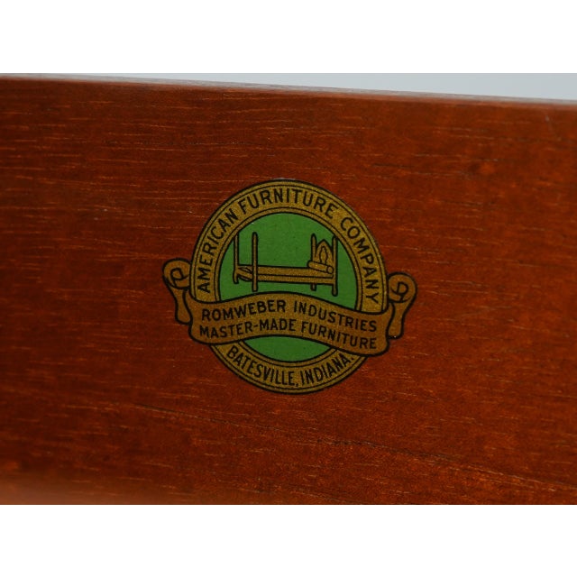 Romweber Vintage Walnut Georgian Commode Dresser Chest For Sale - Image 18 of 18