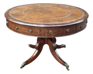 Regency Mahogany Drum Table, 1825