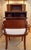 Wood Antique Tennenbaum Flame Mahogany Secretary Desk with Leather Fall Front and Custom Bouclé Chair For Sale - Image 7 of 18