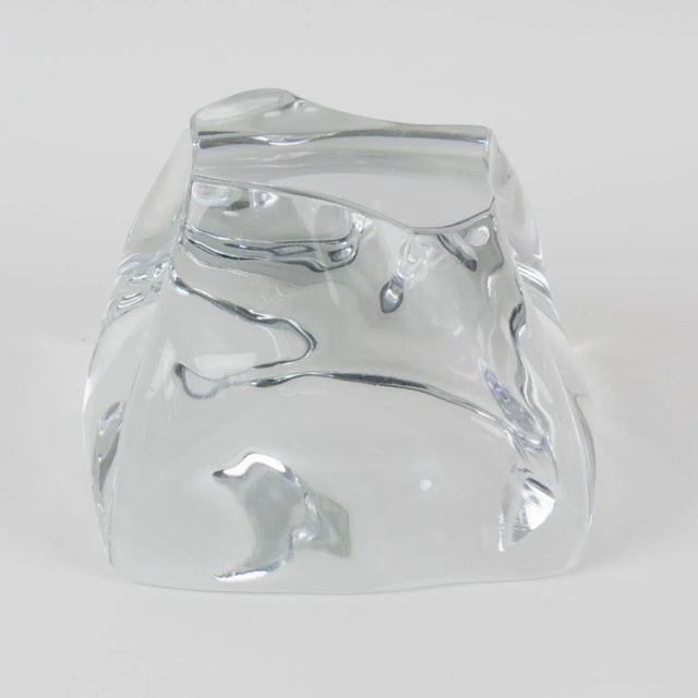 1950s Daum France Crystal Desk Accessory Paperweight Sculpture For Sale - Image 5 of 7