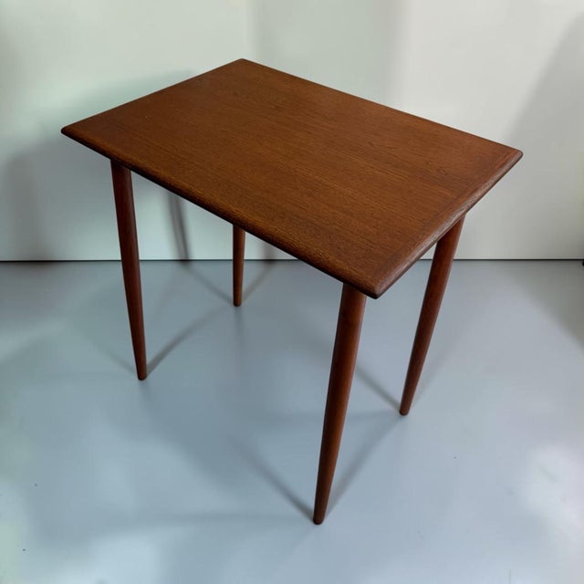 Mid-Century Modern Danish Teak Nesting Tables, 1960s, Set of 3 For Sale - Image 9 of 12