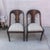 Rustic European Late 19th Century French Empire Style Chairs With Gray and YellowFloral Block Print Linen Upholstered Seat - A Pair For Sale - Image 3 of 10