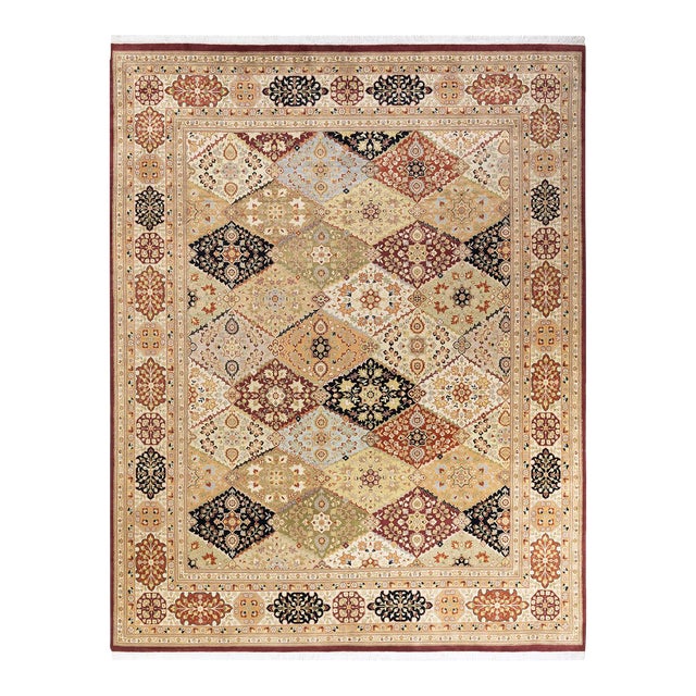 Mogul, One-of-a-Kind Hand-Knotted Area Rug in Orange, 8' 0" x 10' 3" For Sale
