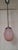 Mid-Century Italian Ceiling Lamp with Chrome-Plated Metal Mounting and Teardrop-Shaped Pink-Tinted Glass Shade, 1960s For Sale - Image 6 of 7
