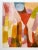 This Paul Klee rare vintage 1990's Abstract offset lithograph print Modernist poster " Movement of Vaulted Chambers "...