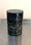 Grey-black marble etched floral cylindrical box. Excellent condition.