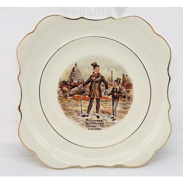 SANDLAND WARE Lancaster & Sandland LTD Hanley MICAWBER INTRODUCES DAVID TO LONDON Decorative Plate Staffordshire, England...