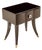 Transitional Black Lacquer One-Drawer Nightstand For Sale