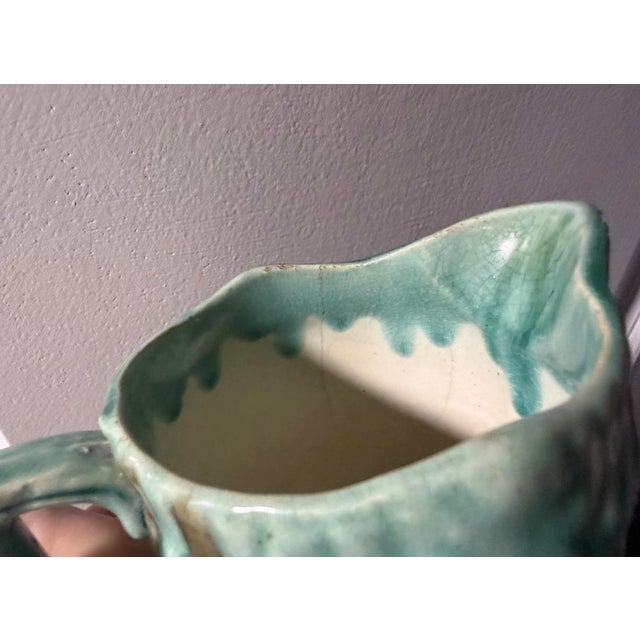 Antique 19th C. Victorian Majolica Botanical & Harvest Pitchers - Set of 3 For Sale - Image 9 of 12