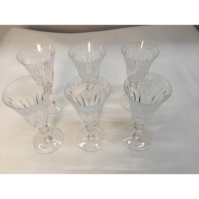 American 1950s St. George Pattern by Howkes Wine Glasses-Set Of 6 For Sale - Image 3 of 10