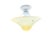 These hanging bowl lights where the glass is supported by three short bead chains were hugely popular for decades from the...