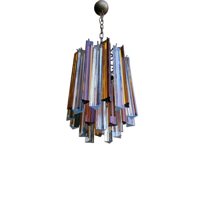 Vintage Murano Glass Pendant from Venini, Italy, 1970s For Sale - Image 3 of 13