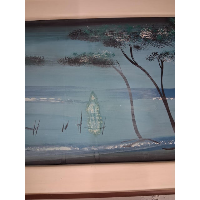 Mid Century Modern Carlo of Hollywood Hand Painted Scenery Painting For Sale - Image 16 of 16