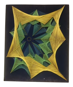 Large 1960s Vintage Symmography Art Piece