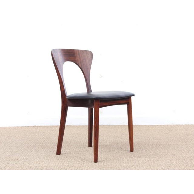 Scandinavian Rosewood Model Peter Side Chairs by Niels Koefoed, 1950s, Set of 4 For Sale - Image 16 of 16
