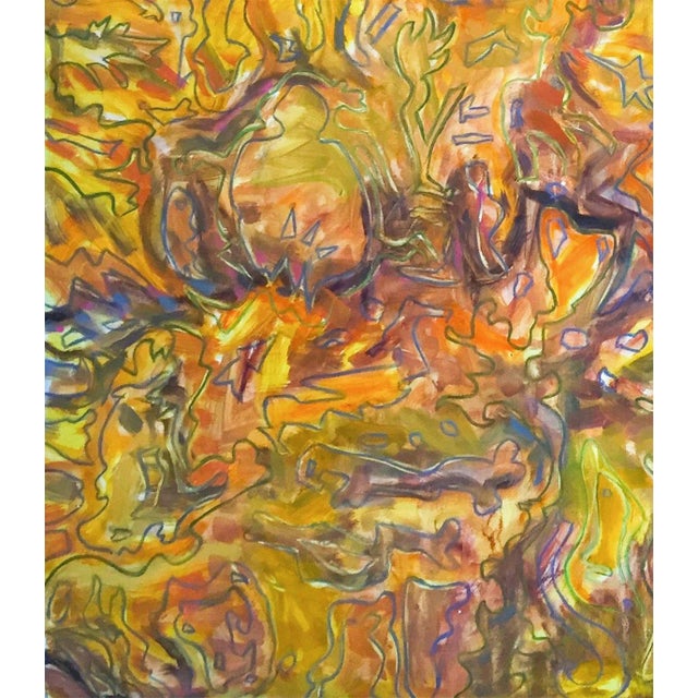 “Amber” is an original abstract painting I created in oil on canvas. My work explores gesture, atmosphere, and the...
