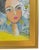 Original one-of-a-kind contemporary portrait oil/mixed media painting on artist board. The talented artist "Ruth Arenz”...