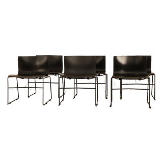 Vintage "Handkerchief" Stacking Chairs by Lella & Massimo Vignelli for Knoll Studio, Usa, 1985 — Set of 6 For Sale