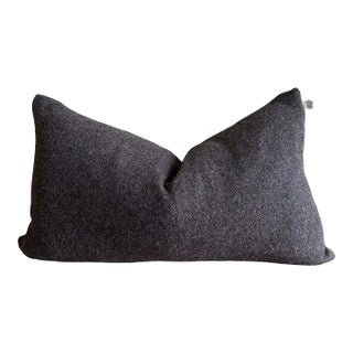 Custom Made Coco Alpaca Wool Lumbar Pillow With Insert For Sale