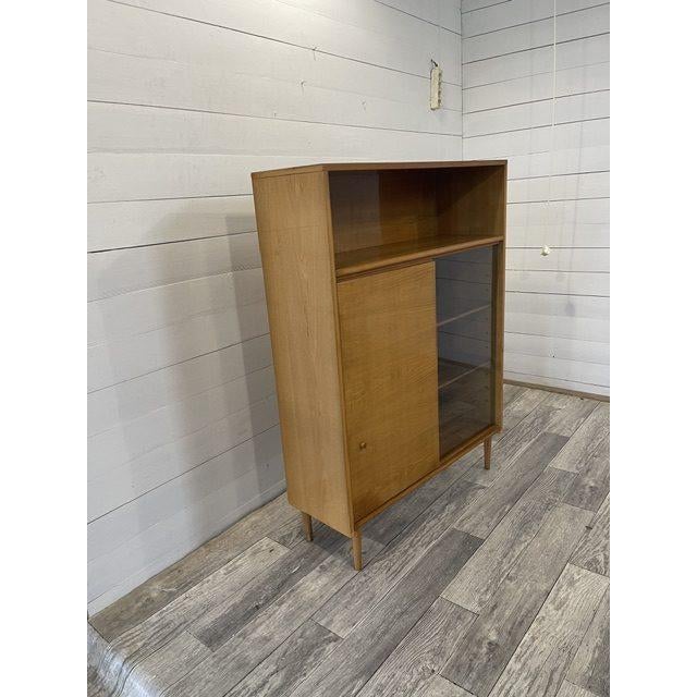 Vintage Bookcase with Sliding Doors from Novy Domov, 1976 For Sale - Image 4 of 10