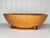 Vintage Munising Hand Painted Signed Wooden Footed Bowl - Floral Dogwood 13.5" - MCM Home Dec - Accent Bowl Decorative For Sale - Image 9 of 15