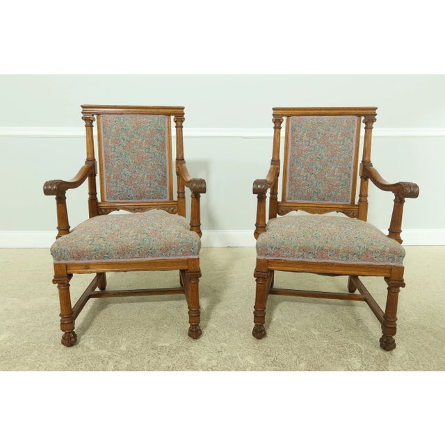 C.1890s Fine Carved Details High Quality Construction Vintage Golden Oak Finish Un-Marked As To Manufacture Condition:...