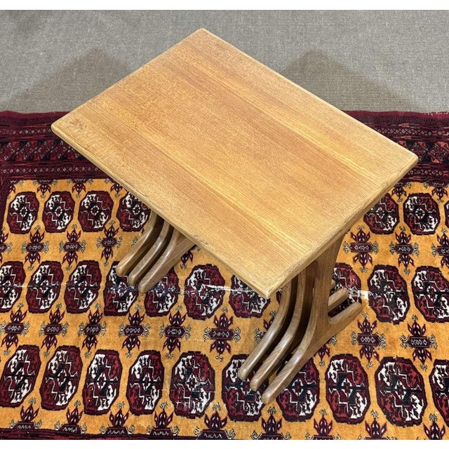 Brown Nesting Teak Tables by G-Plan, 1970s, Set of 3 For Sale - Image 8 of 14