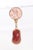 Contemporary Coral Pendant W 21k Gold Trim & Bail For Sale - Image 3 of 8