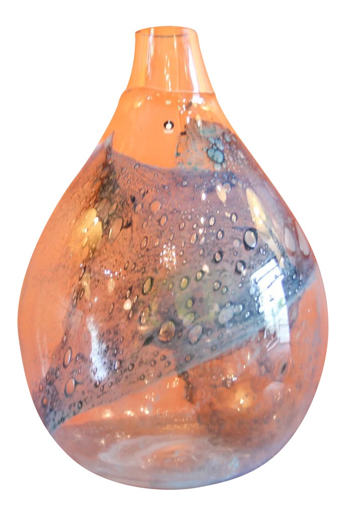 Pukeberg Eva Englund Art Glass Vase | Chairish