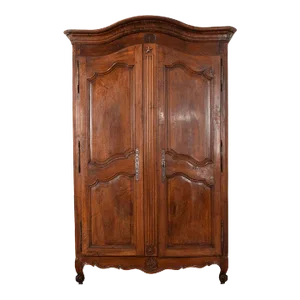 French 18th Century Solid Walnut Armoire