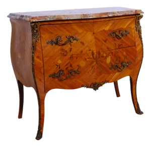 Louis XV Chest of Drawers with Removable Marble Two Drawers