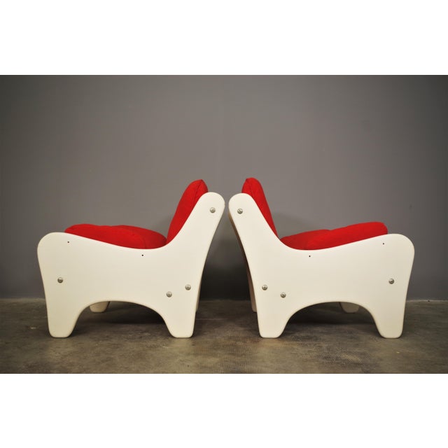 Set of Red Armchairs, 1970 For Sale - Image 13 of 18