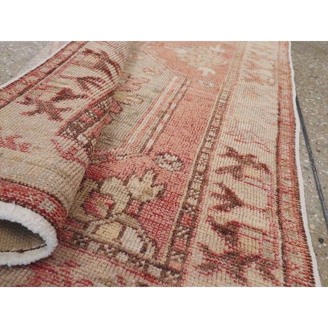 Galerie Shabab Collection Mid-20th Century Turkish Oushak Throw Rug For Sale In New York - Image 6 of 6