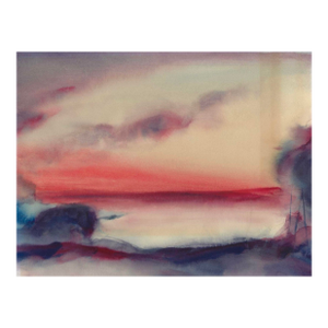 1960s Arthur Sembler Abstract Coastal Landscape Painting