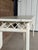 Monumental Vintage Coastal Boho Rattan Console Table With Lattice Detail For Sale - Image 10 of 12