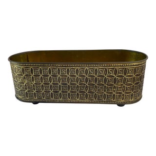 Vintage Brass Oval Plnter For Sale