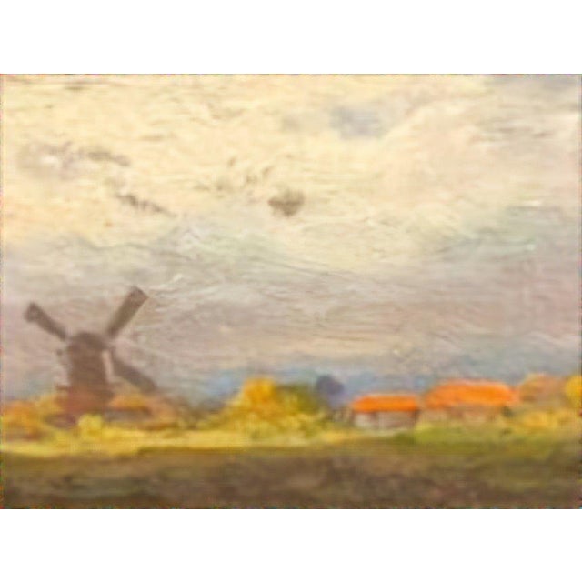 Konstantin Stoitzner, Landscape with Mills, Early 20th Century For Sale - Image 3 of 9