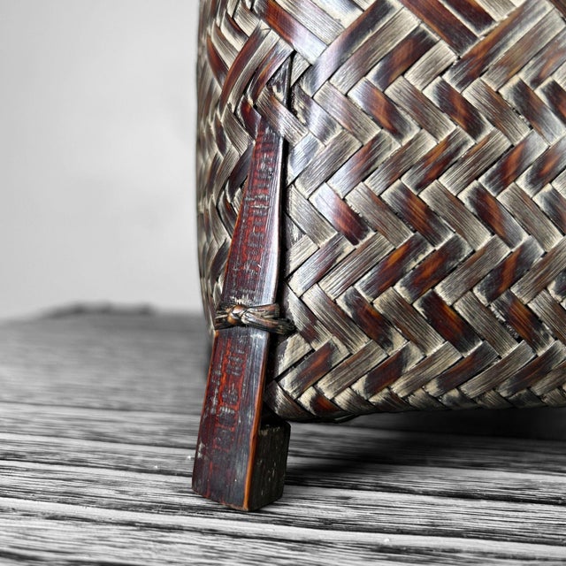 Japanese Ikebana Flower Basket, 1960s For Sale - Image 6 of 14