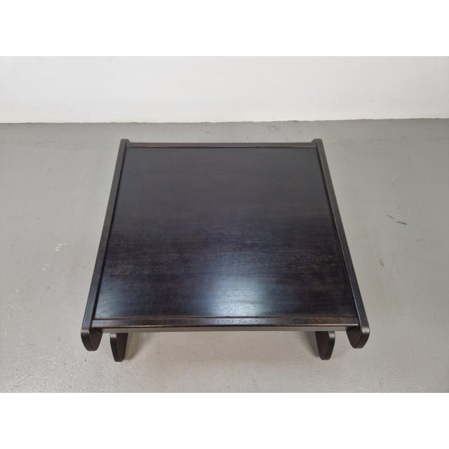 Postmodern Architectural Wooden Coffee Table, Germany, 1970s For Sale - Image 11 of 15