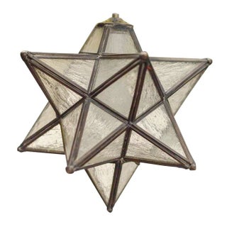Star Glass Pendant Light For Sale