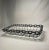 Brutalist Modern Rectangular Metal Basket, Charcoal Gray For Sale - Image 11 of 12