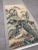 Mid 20th Century Hand Painted Chinese Hanging Scroll A country landscape with figures. The color is outstanding. The...