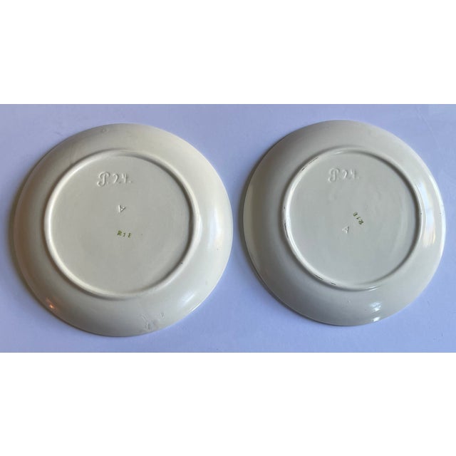 Antique 1920's French Art Deco Porcelain Plates - Set of 6 For Sale - Image 9 of 15