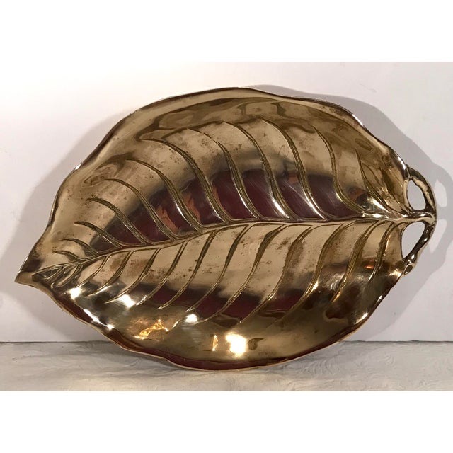 Brass Leaf Dish